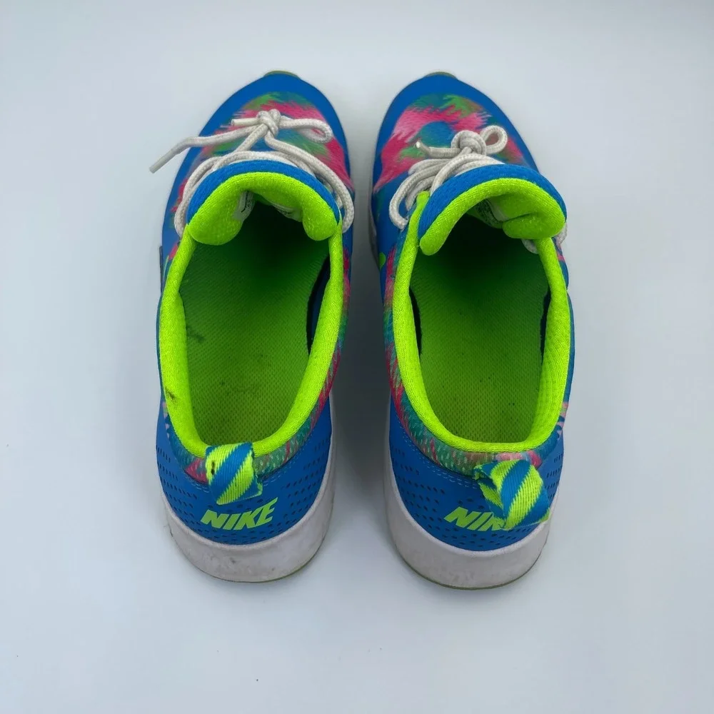 Nike Air Max Thea Print GS Running Sneakers 6Y Photo Blue/Electric Green